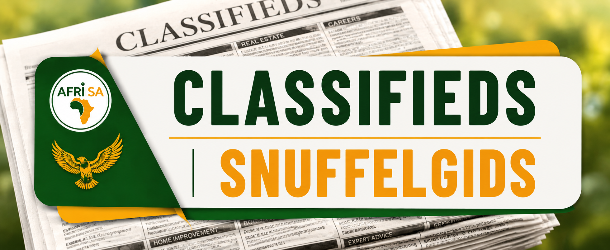 Classifieds | Snuffelgids — Afri SA low-cost advertising across South Africa